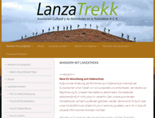 Tablet Screenshot of lanzatrekk.com